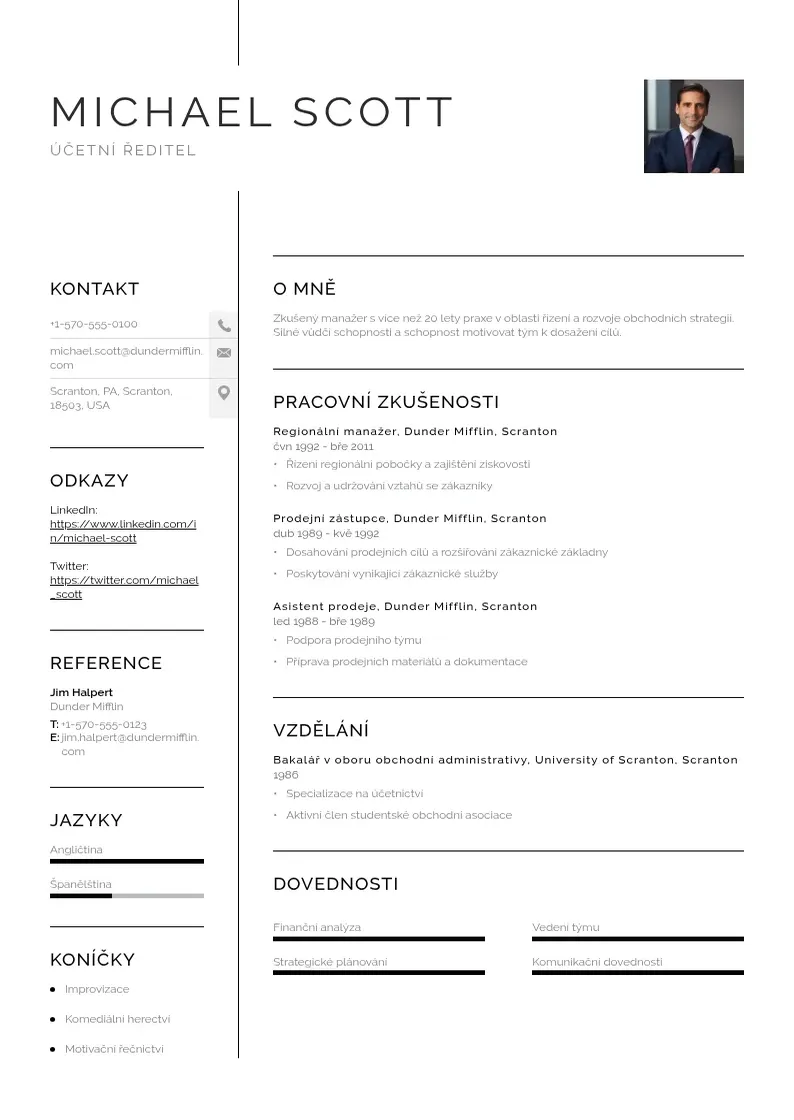 Vienkārša Zivotopis ucetniho reditele CV piemērs