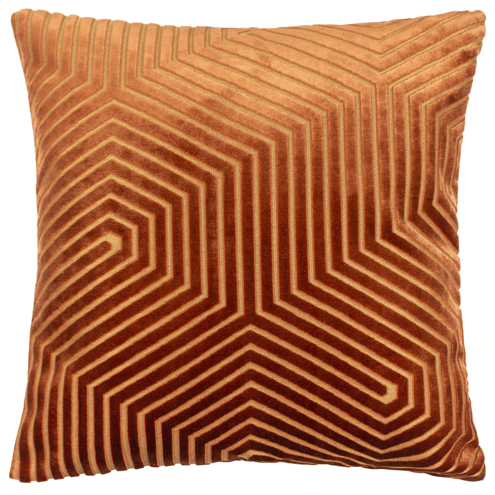 Paoletti Evoke Cut Velvet Cushion - Picture 48 of 56