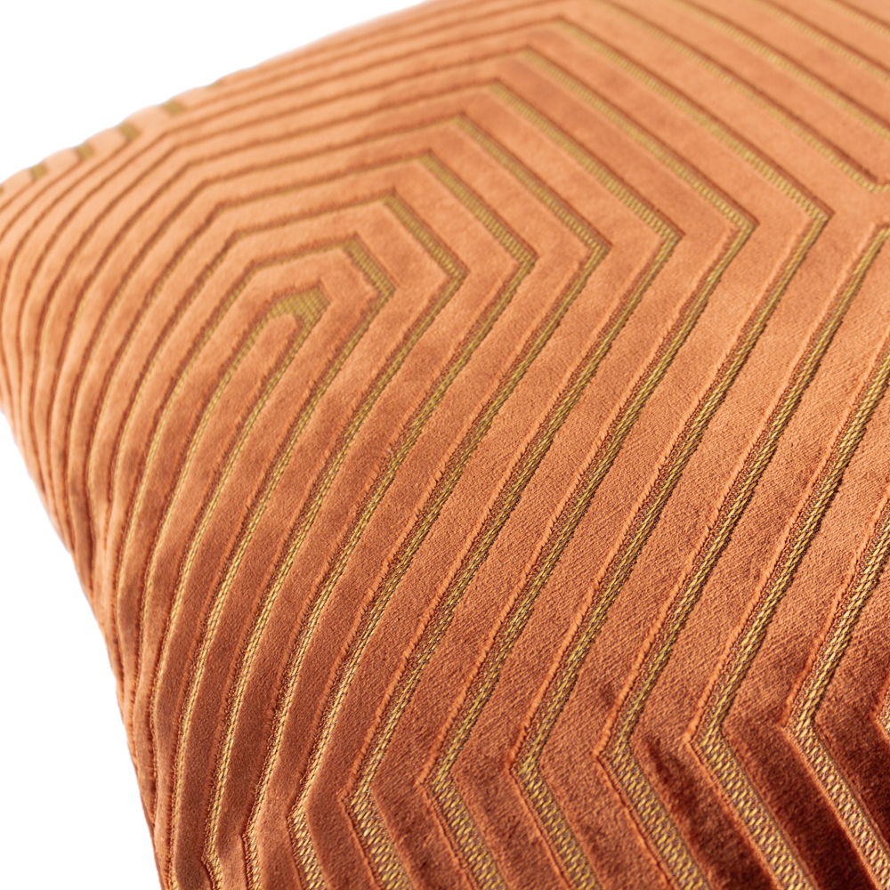 Paoletti Evoke Cut Velvet Cushion - Picture 51 of 56
