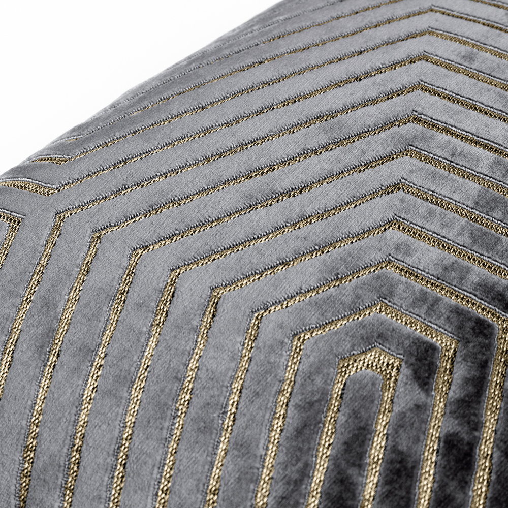 Paoletti Evoke Cut Velvet Cushion - Picture 56 of 56