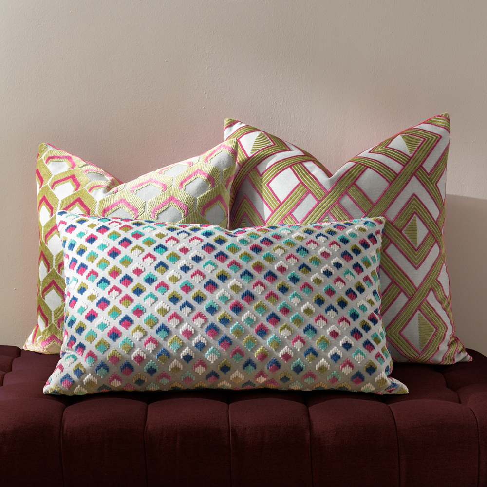 Paoletti Ledbury Velvet Jacquard Cushion - Picture 17 of 36