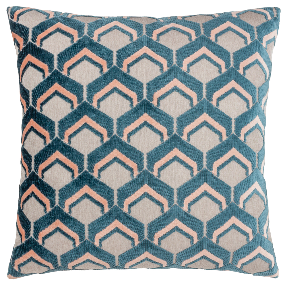 Paoletti Ledbury Velvet Jacquard Cushion - Picture 19 of 36
