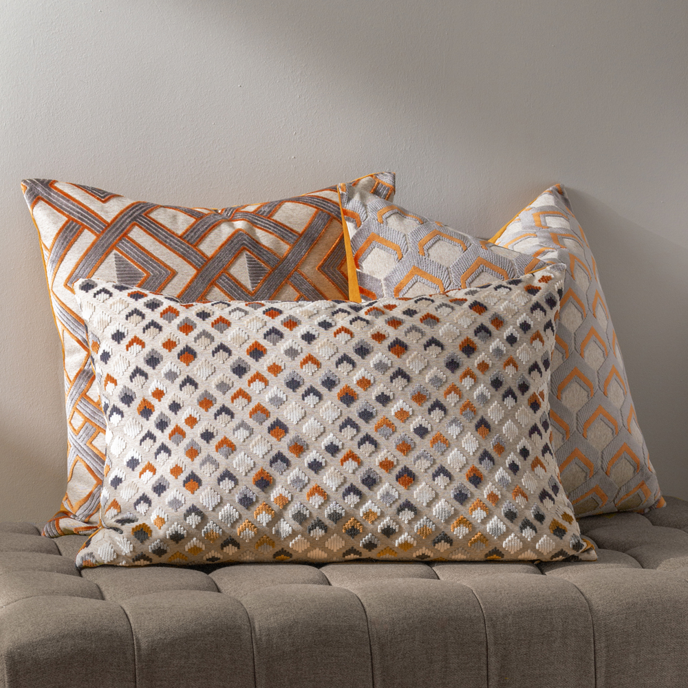 Paoletti Lexington Velvet Jacquard Cushion - Picture 5 of 36