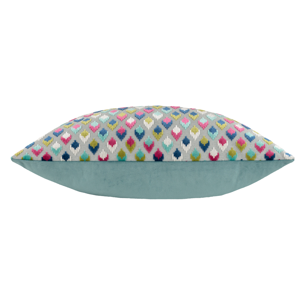 Paoletti Lexington Velvet Jacquard Cushion - Picture 9 of 36