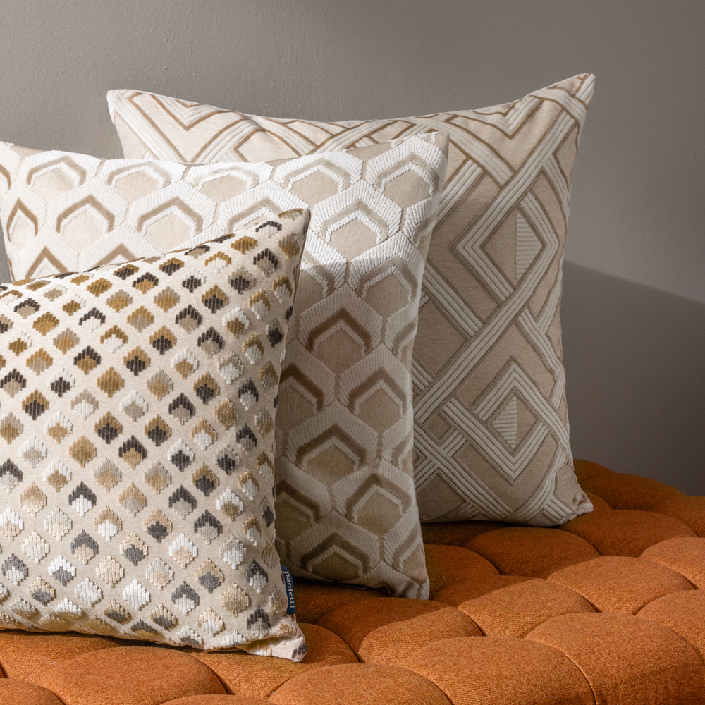Paoletti Lexington Velvet Jacquard Cushion - Picture 23 of 36