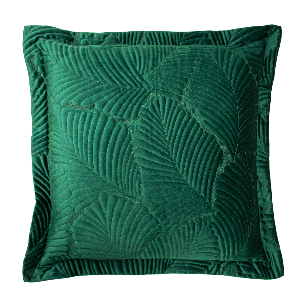Paoletti Palmeria Quilted Velvet Cushion - Picture 25 of 42