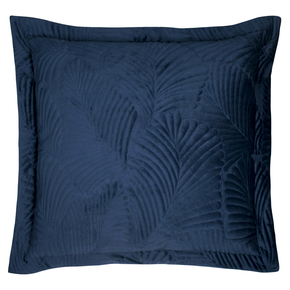 Paoletti Palmeria Quilted Velvet Cushion - Picture 37 of 42