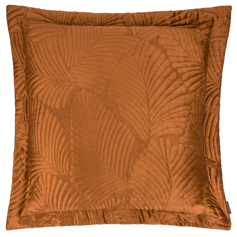 Paoletti Palmeria Quilted Velvet Cushion - Picture 13 of 42