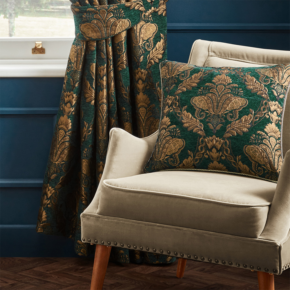 Paoletti Shiraz Floral Jacquard Cushion - Picture 10 of 30