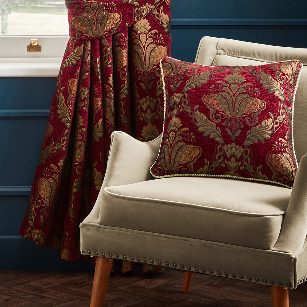 Paoletti Shiraz Floral Jacquard Cushion - Picture 27 of 30
