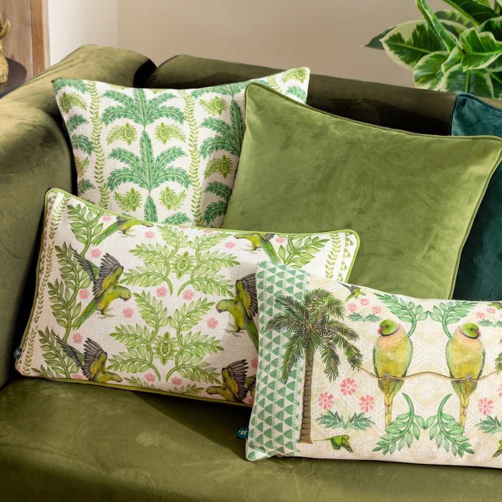 Wylder Valera Patera Palm Floral Square Cushion - Picture 5 of 6