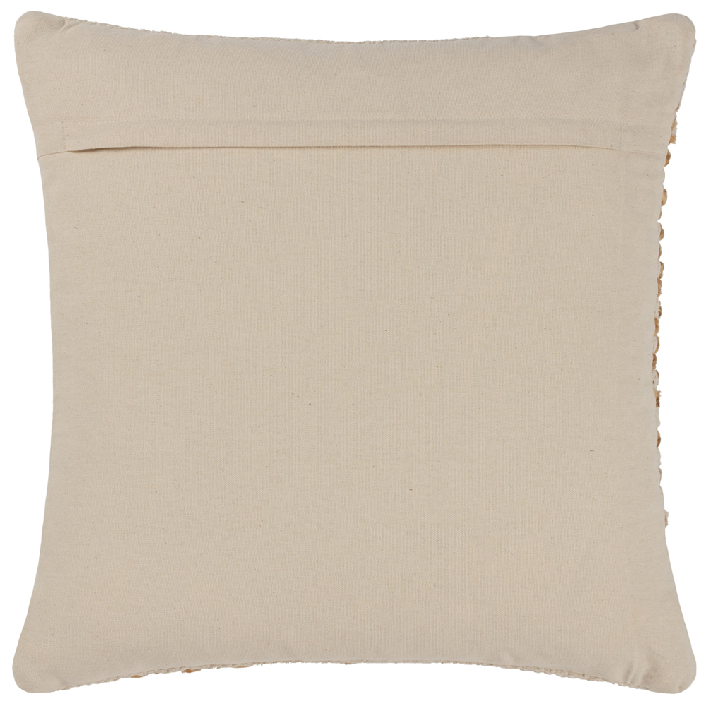 Yard Wikka Woven Jute Cotton Square Boho Cushion - Picture 2 of 12