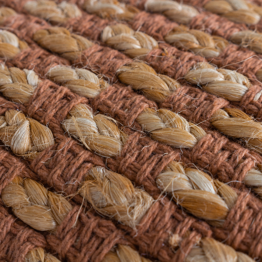 Yard Wikka Woven Jute Cotton Square Boho Cushion - Picture 10 of 12