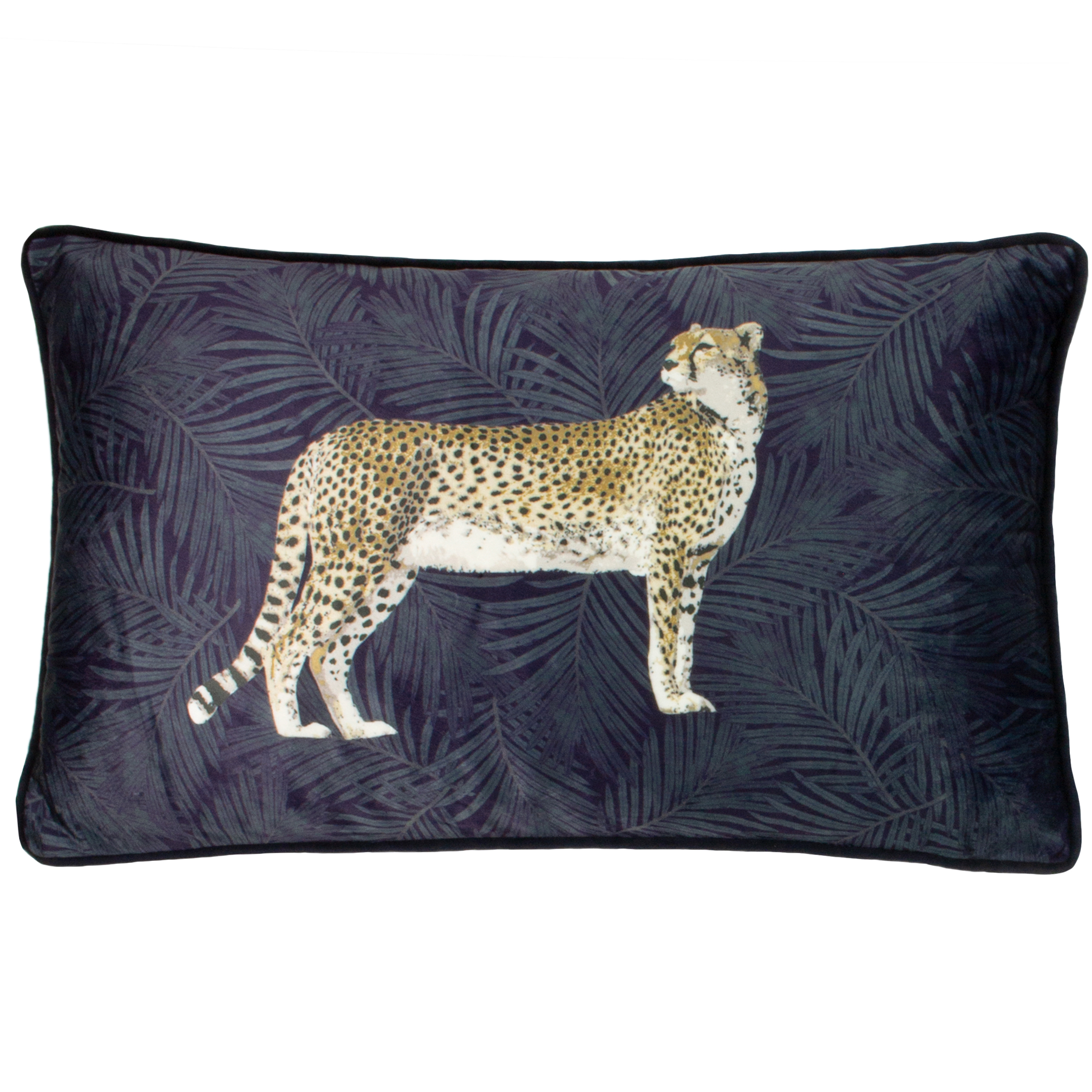 Paoletti Cheetah Forest Velvet Cushions - Picture 14 of 17