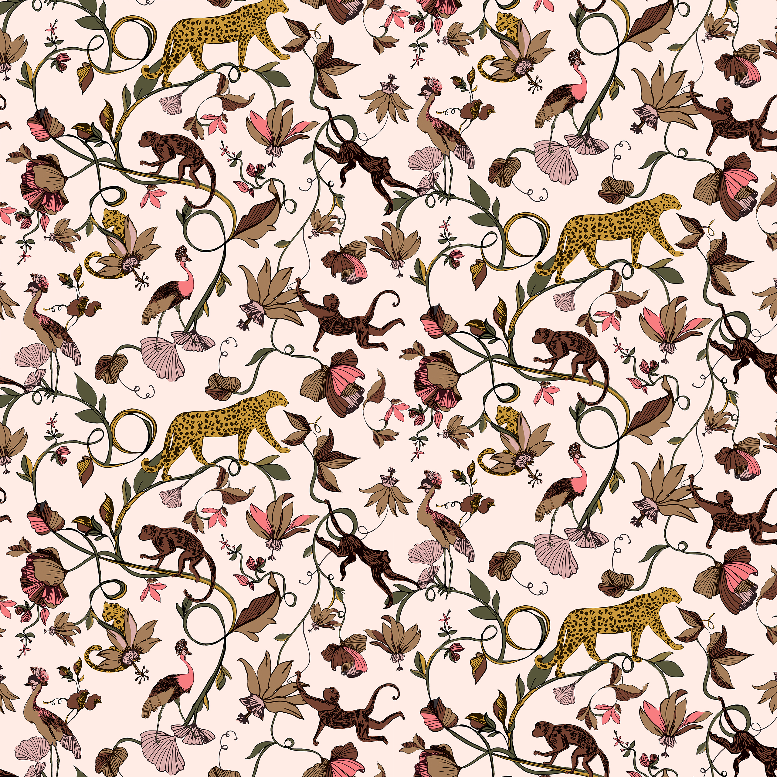 furn Exotic Wildlings Wallpaper - Picture 3 of 8