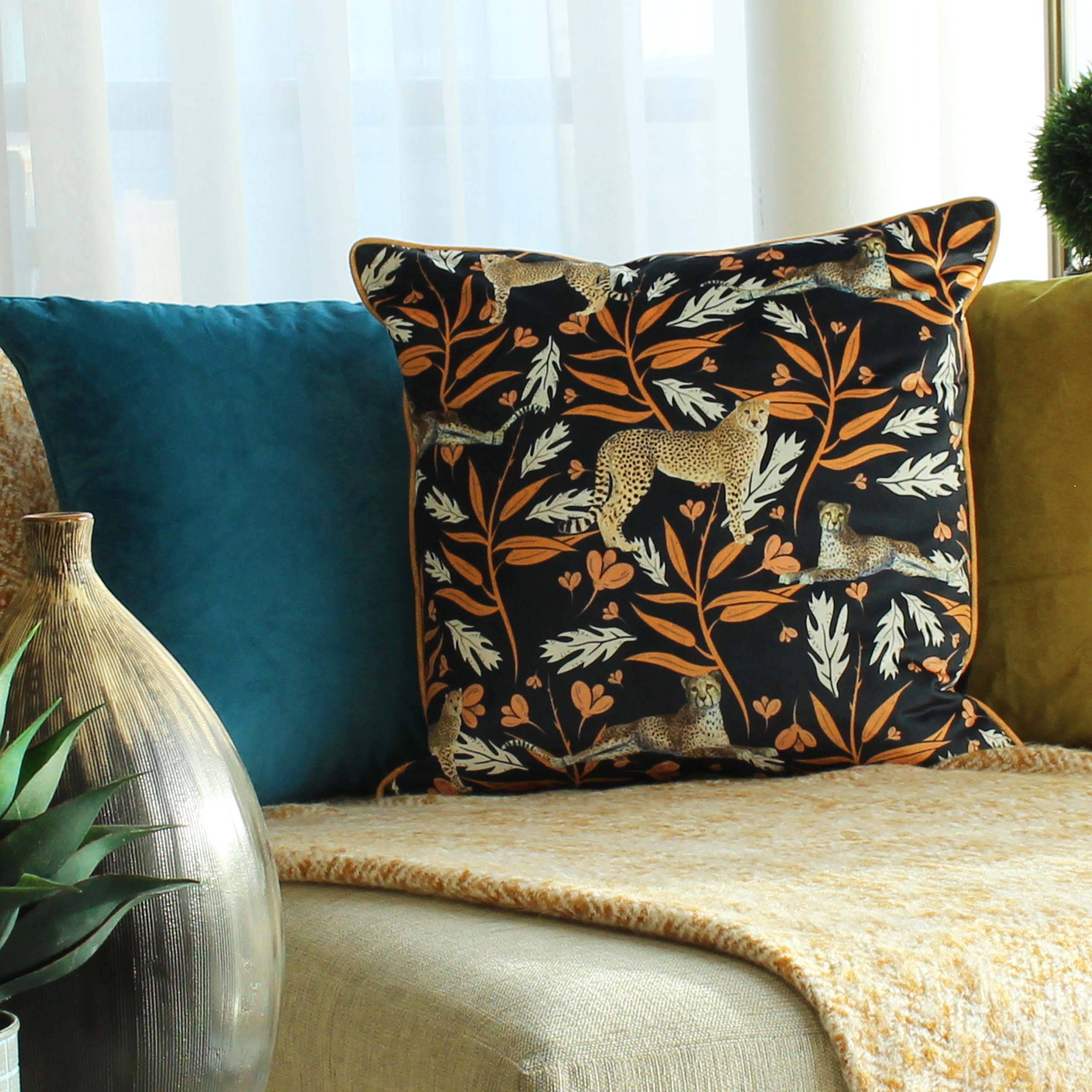 Paoletti Tribeca Leopard Cushions - Picture 4 of 12