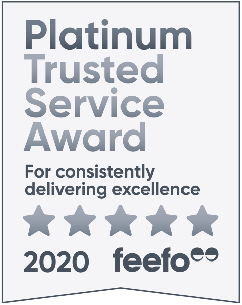 Feefo Platinum Trusted Service Award