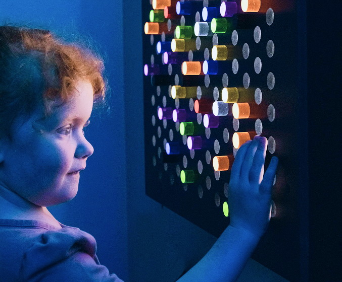 Child in sensory room