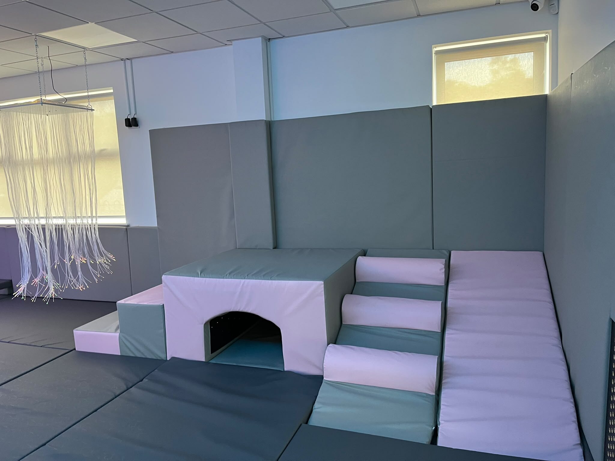 Full view of the finished Toddler sensory room