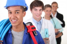Photo of young apprentices