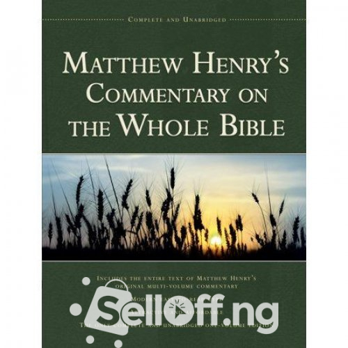 Matthew Henry Commentary - Selloff.ng