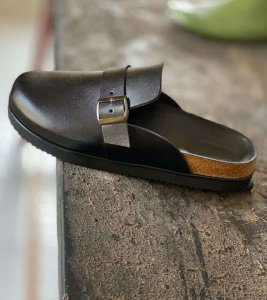 Quality leather half cover shoe/mule