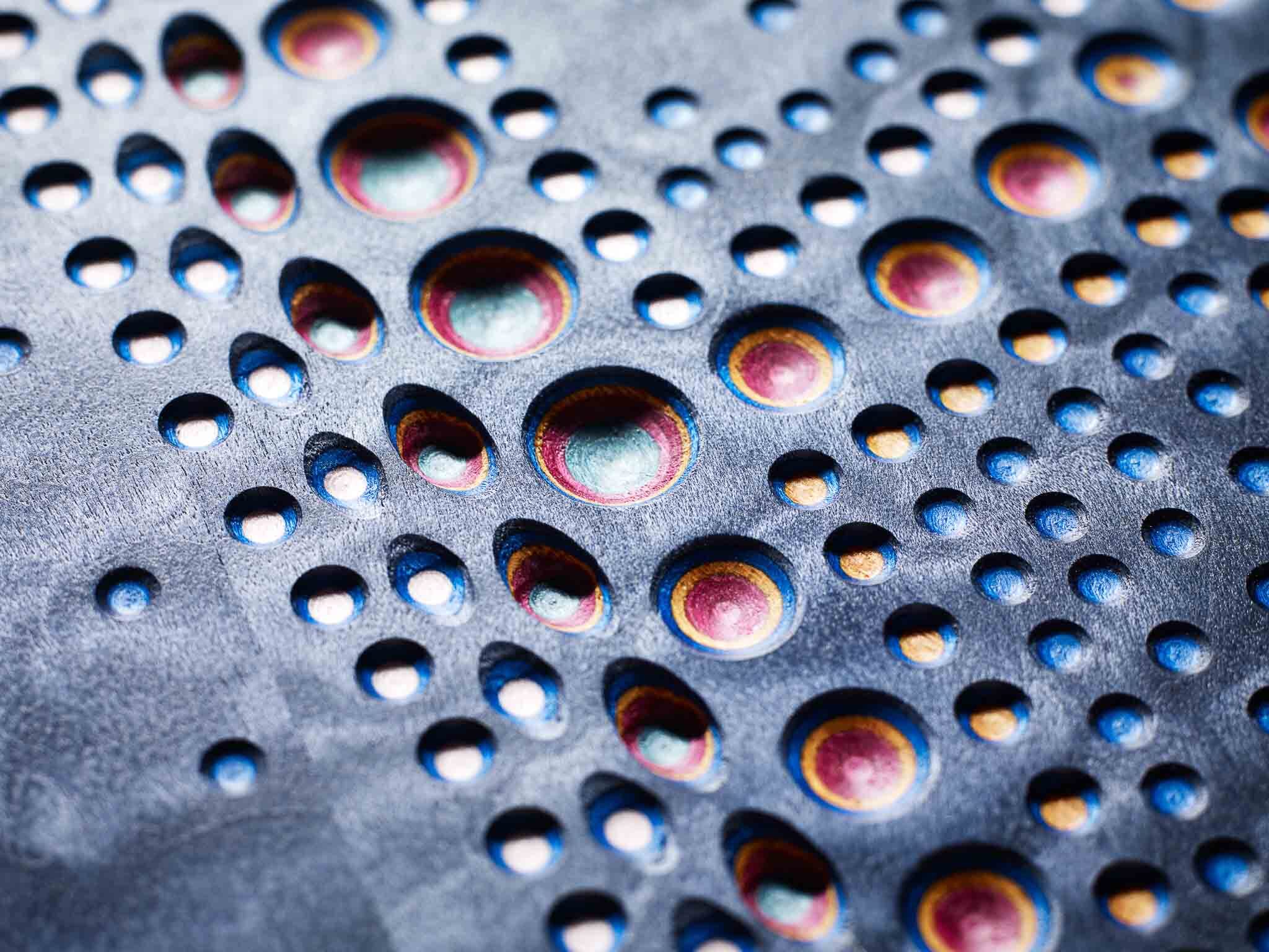 Hypnotic Octopoda Multicolour Blue Open Grain Detail 2 copy