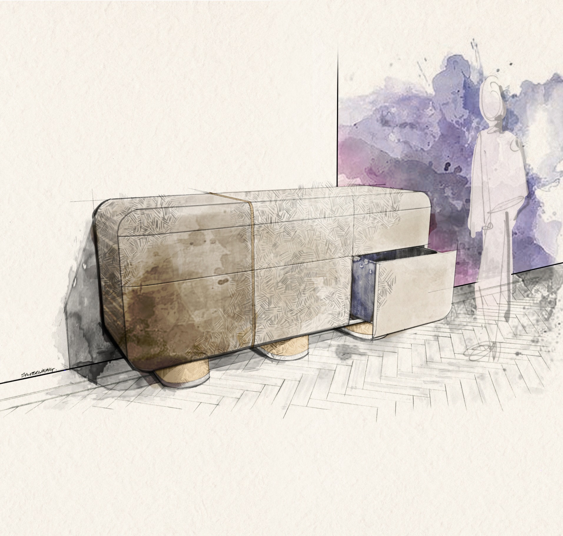 Shimmer Credenza