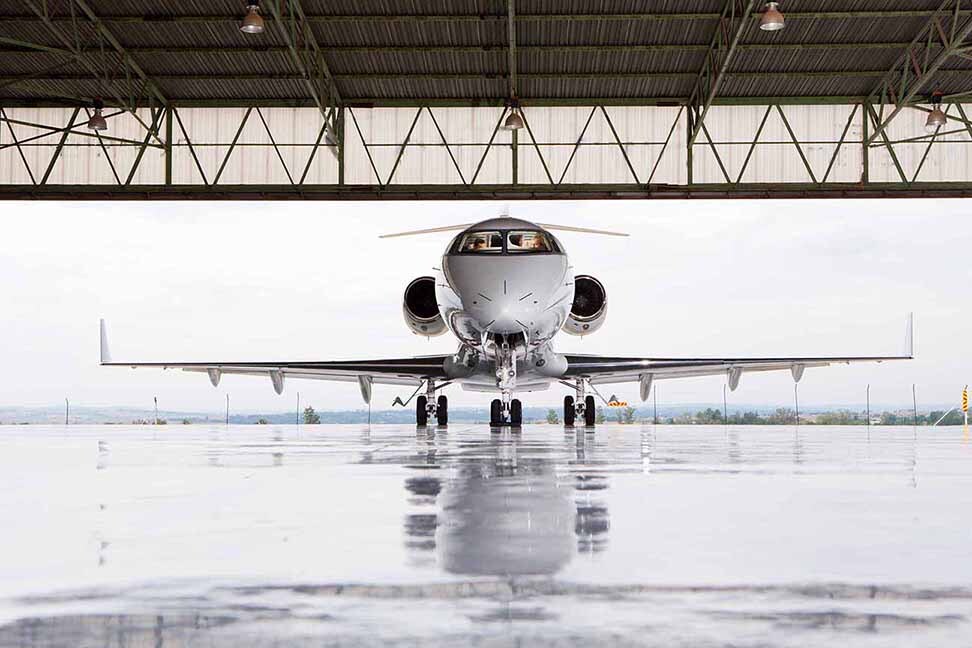 Bespoke luxury private aviation interior by Silverlining furniture makers