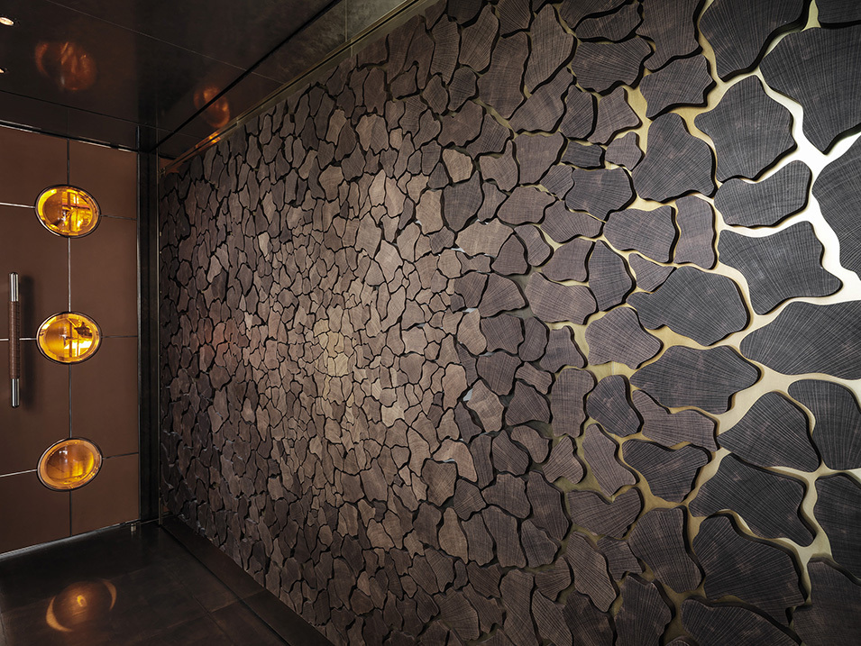 Bespoke wall installation by Silverlining crafted in the North Wales workshop