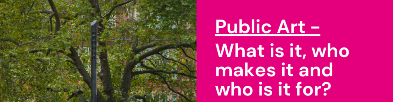 Public Art: Online Webinar - what is it, who makes it and who is it for?