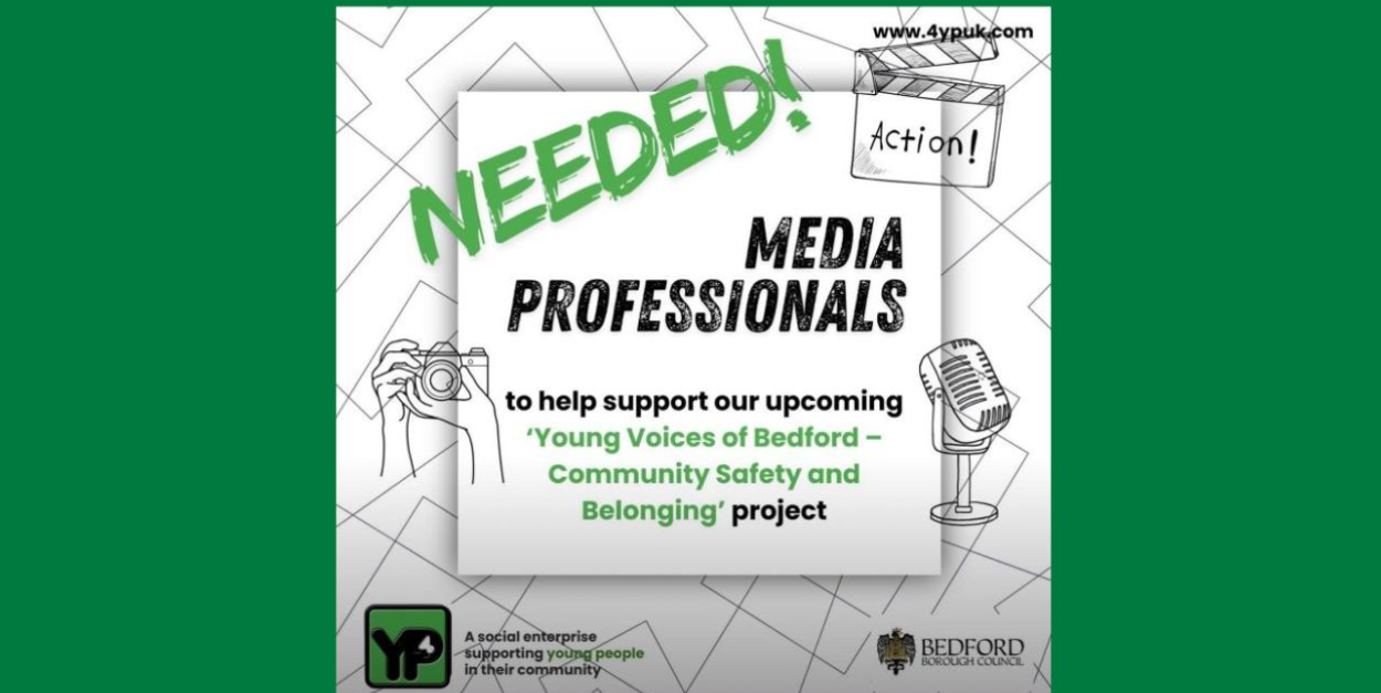 Media professionals needed to support delivery of exciting youth-led project