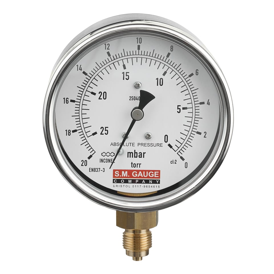 Stainless Steel Case Absolute Gauge