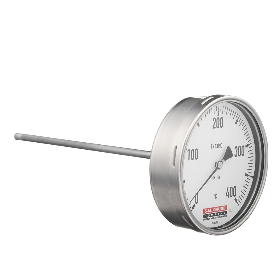 Gas-actuated Temperature Gauge