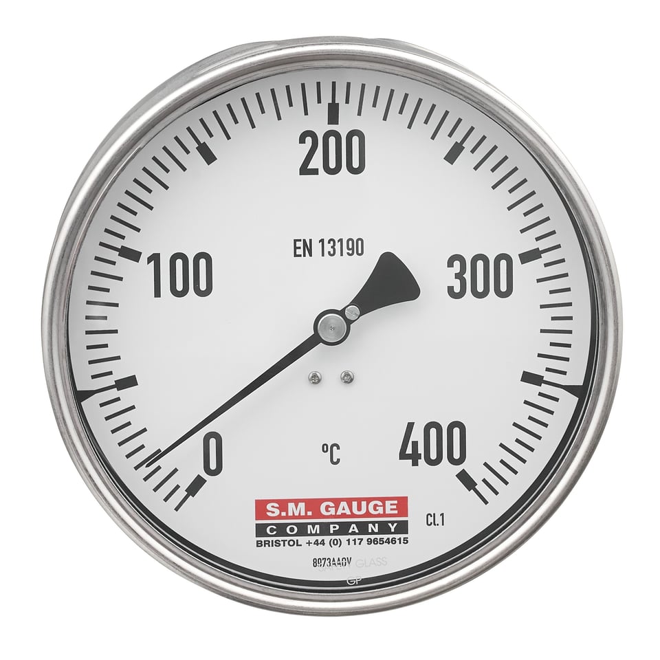 Gas-actuated Temperature Gauge