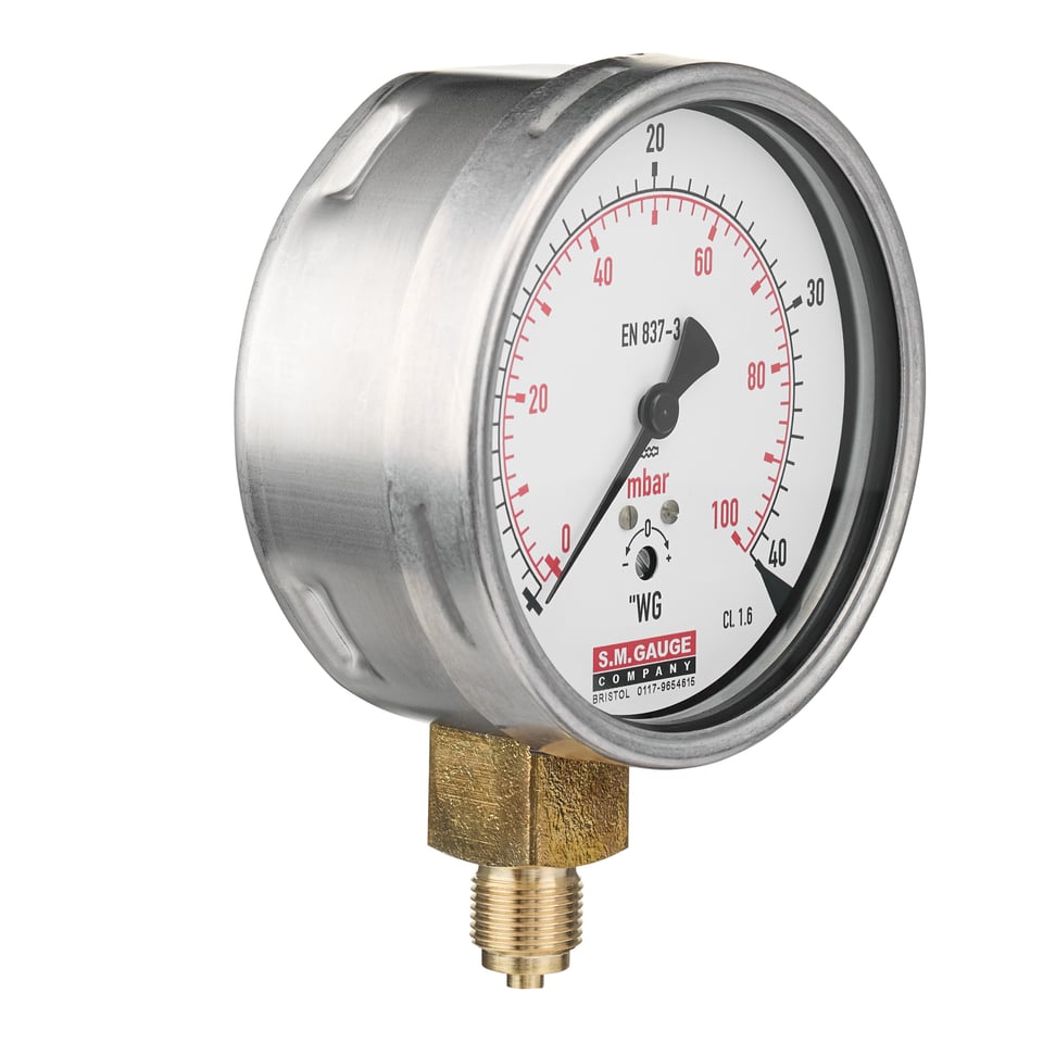 Low Range Capsule Gauge - Brass