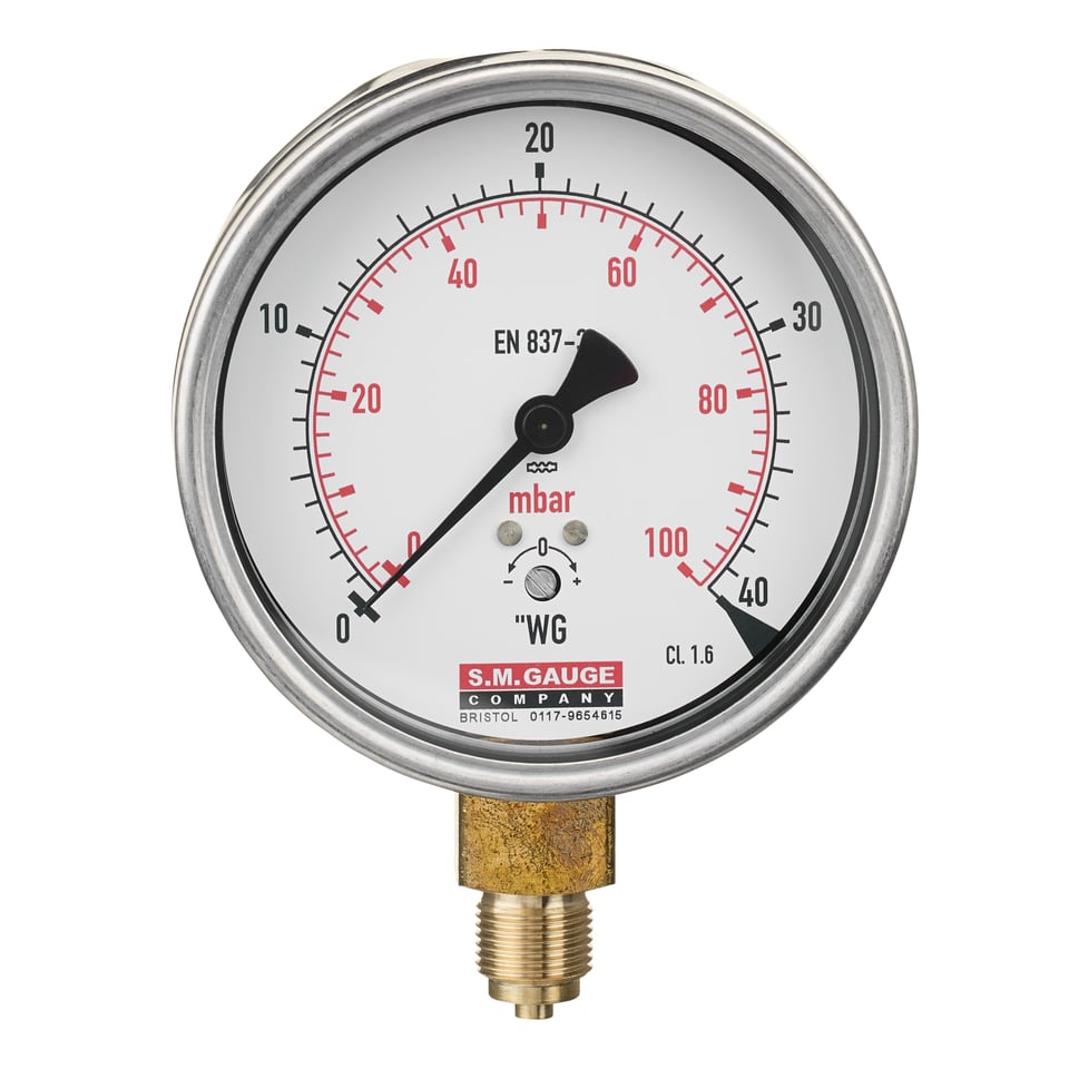Low Range Capsule Gauge - Brass