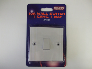 Switch | 10 Amp wall switch 1 gang 1 way | Part No:BP4401