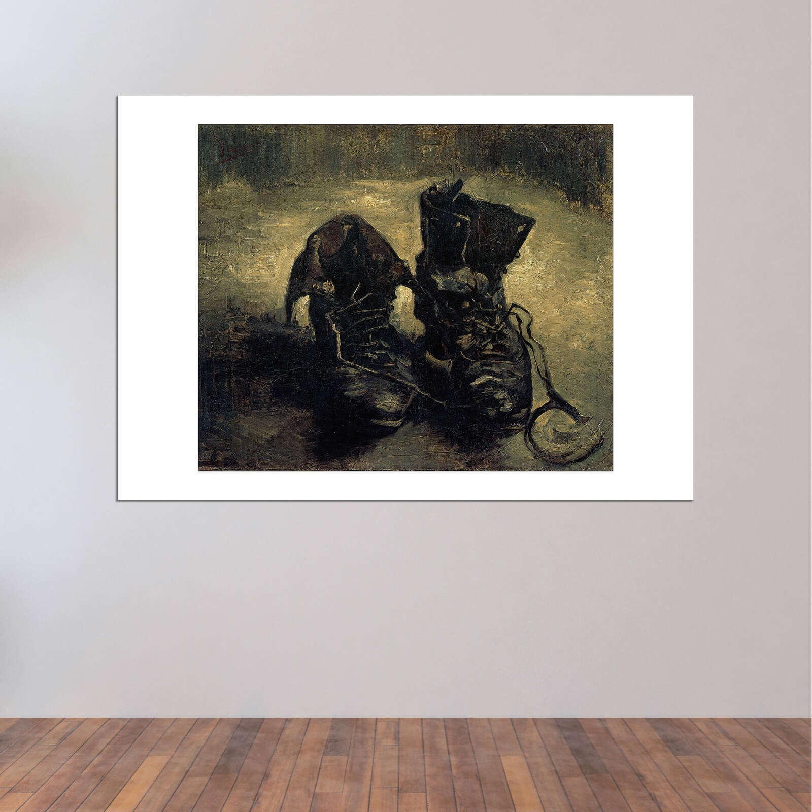 Zapatos Gogh Impresión De Pared Arte Cartel 1886 un Par Vincent Van 1SFOq6U