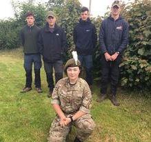 Berkshire cadets fundraising in Wales