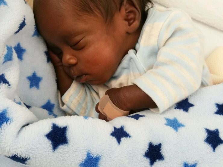 Baby Terrell sleeping