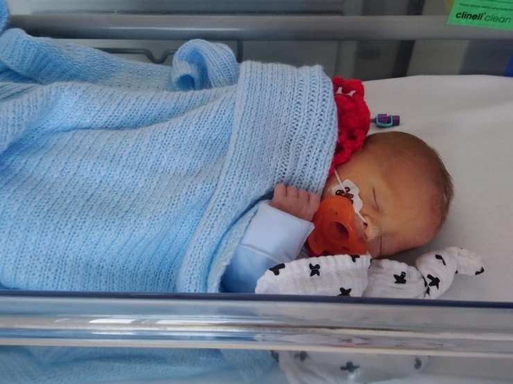 Settled in our room together on the Nicu wing at trelisk