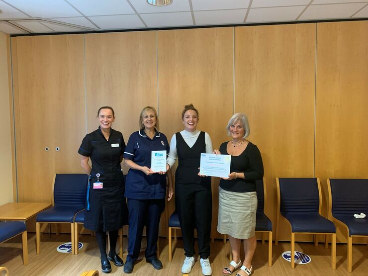 Some of the unit staff and our Bliss Baby Charter Programme Lead