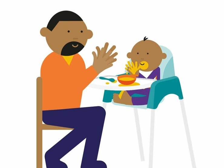 Hero image dad and baby