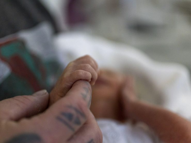 Quote baby holding dads finger