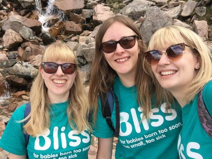 Selfie by walkers en route