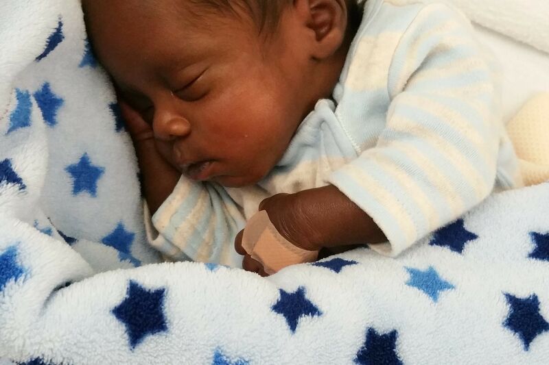 Baby Terrell sleeping