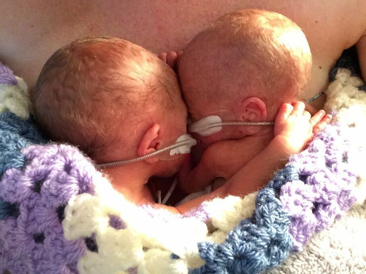 First Cuddle Outside Womb