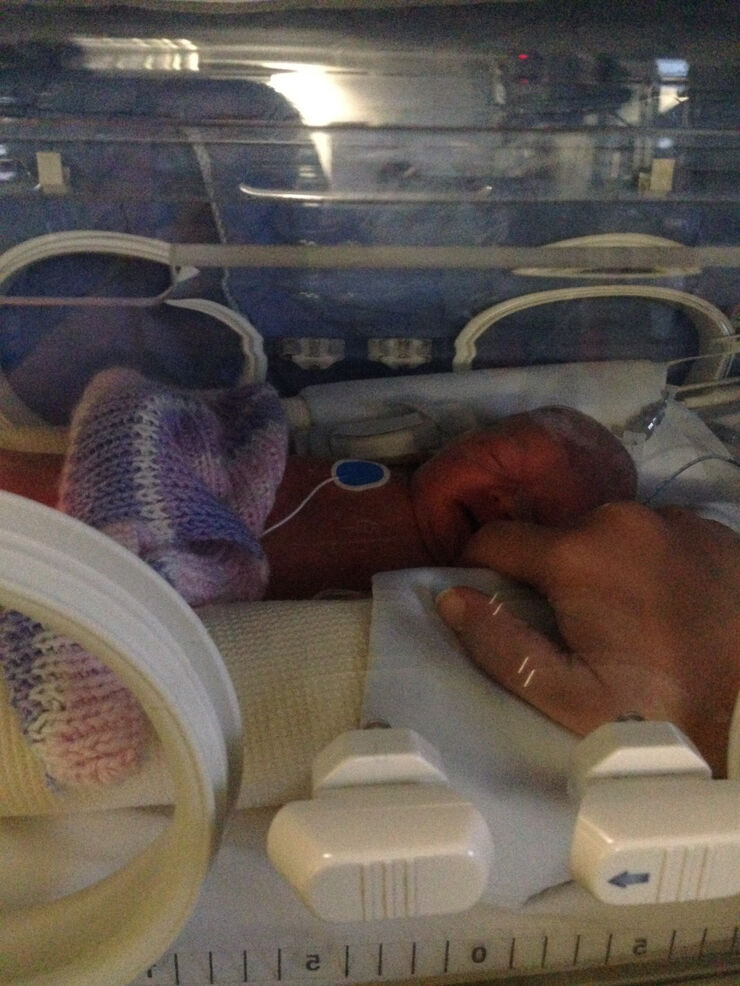 In NICU incubator