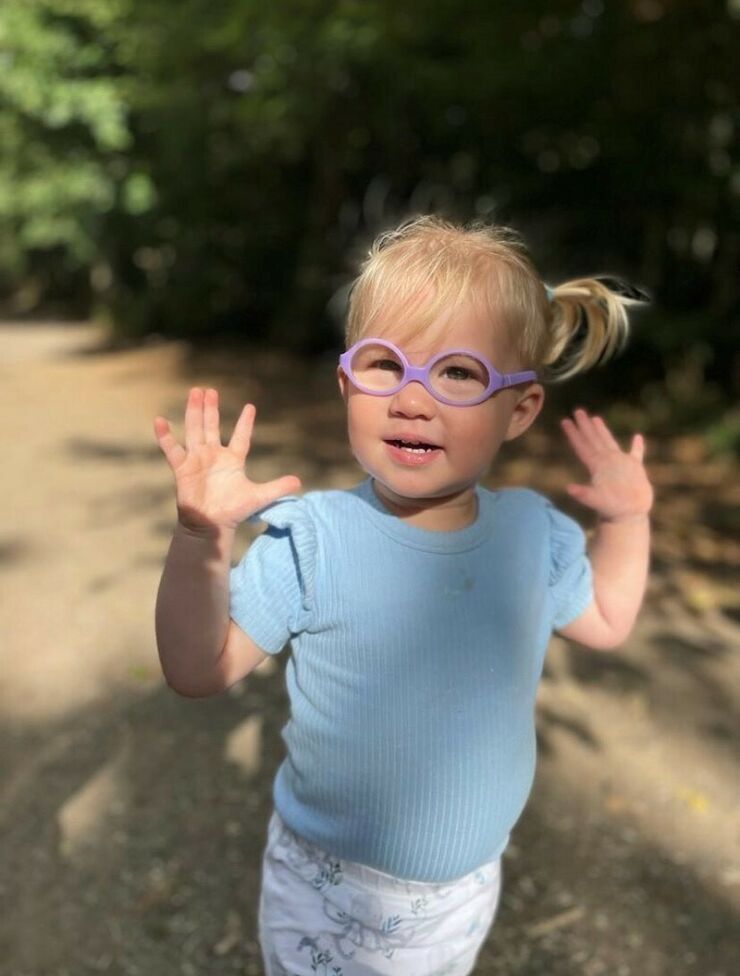 Heidi is now a happy, healthy toddler